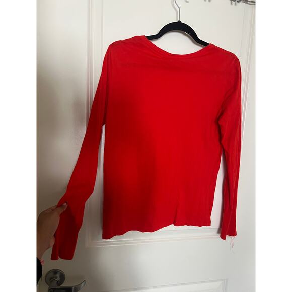 Polo Ralph Lauren Bright Orange Long sleeve top Large - Picture 6 of 6